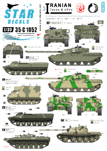 Star Decals 35-C1052 Iranian Tanks & AFVs 3 1/35