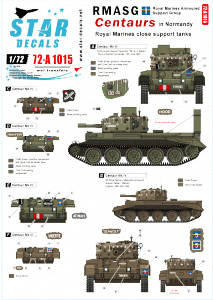 Star Decals 72-A1015 RMASG Centaurs in Normandy 1/72