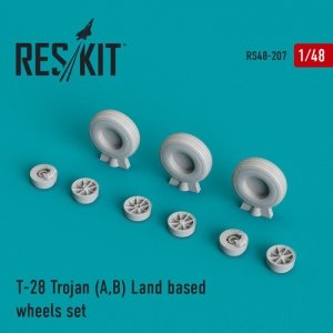 RESKIT RS48-0207 T-28 Trojan (A,B) Land based wheels set 1/48