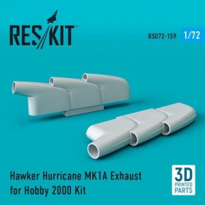 RESKIT RSU72-0159 Hawker Hurricane MK1A Exhaust for Hobby 2000 1/72