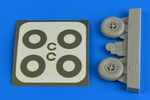 Aires 2224 Bucker Bu 131 wheels & paint masks 1/32