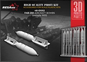 RESArm 48-01052 FAB 250 - AIRCRAFT BOMBS ( 1933 ) (3D resin printing) 1/48