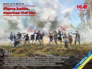 ICM DS3519 Fierce battle. American Civil War Union Infantry. Set 2, Confederate Infantry. Set 2 1/35