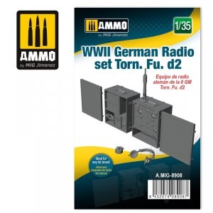 Ammo of Mig 8908 WWII German Radio set Torn. Fu. D2 1/35