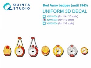 Quinta Studio QM16004 Red Army badges (until 1943) 1/16