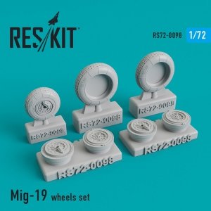RESKIT RS72-0098 MIG-19 WHEELS SET 1/72