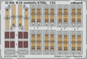 Eduard 32945 B-24 seatbelts STEEL 1/32 HOBBY BOSS