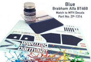 Zero Paints ZP-1314 Brabham Alfa BT46B Blue Paint 30ml