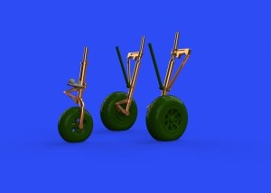 Eduard 648521 P-38F/ G undercarriage legs BRONZE 1/48 TAMIYA