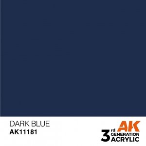 AK Interactive AK11181 DARK BLUE – STANDARD 17ml