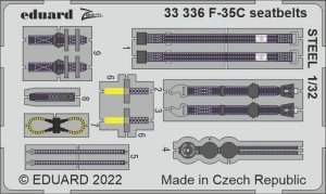 Eduard 33336  F-35C seatbelts STEEL TRUMPETER 1/32 