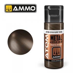 AMMO of Mig Jimenez 20169 ATOM METALLIC Burnt Iron 20ml