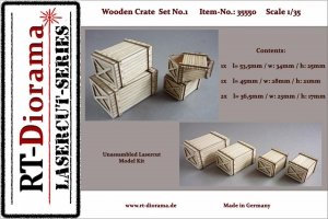 RT-Diorama 35550 Wooden Crate Set No.1 1/35