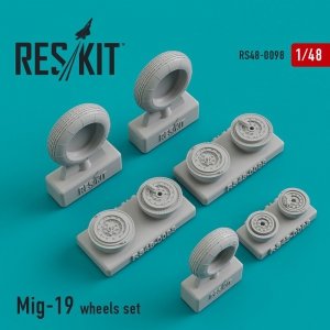 RESKIT RS48-0098 MiG-19 wheels set 1/48