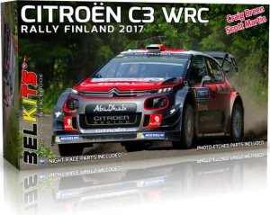 Belkits 018 Citroen C3 WRC 2017 Rally Finland 2017 1/24