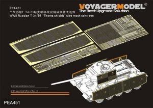 Voyager Model PEA451 WWII Russian T-34/85 Thoma shields wire mesh schürzen (GP) 1/35