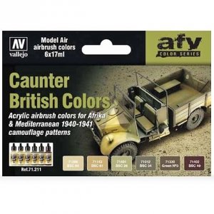 Vallejo 71211 British Caunter Colors (6x17ml)