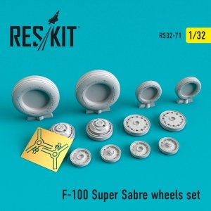 RESKIT RS32-0071 F-100 SUPER SABRE WHEELS SET 1/32