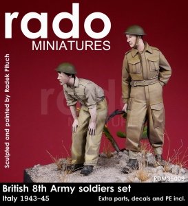 RADO Miniatures RDM35009 British 8. Army Italy 1943-45 Decals, PE & extra parts included (1:35)