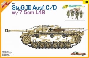 Cyber Hobby 9119 StuG. III Ausf.C/D w/7.5cm L48 With bonus German figure set and Magic Tracks 1/35