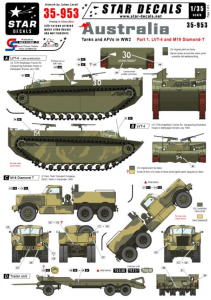 Star Decals 35-953 Australian Tanks and AFVs # 1 1/35
