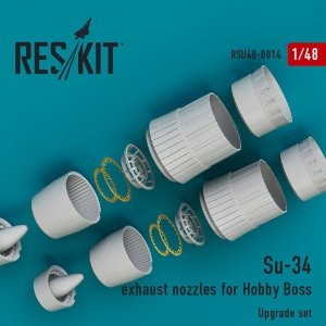 RESKIT RSU48-0014 Su-34 exhaust nozzles for Hobby Boss 1/48
