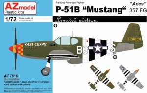 AZmodel AZ7516 P-51B Mustang 357.FG Aces 1/72