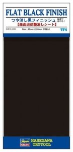 Hasegawa TF04 Flat Black Finish 1 Sheet 90 X 200mm