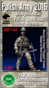 Toro 35F143 PKW Afganistan - Żołnierz jednostek specjalnych z szablą 1/35