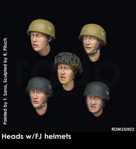 RADO Miniatures RDM35H02 Heads w/FJ helmets 1/35