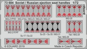 Eduard 73684 Soviet / Russian ejection seat handles 1/72