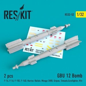 RESKIT RS32-0052 GBU 12 guided bomb (2 pcs) 1/32