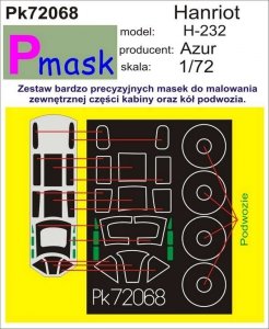 P-Mask PK72068 HANRIOT H-232 (AZUR) (1:72)