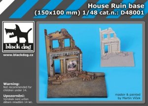 Black Dog D48001 House ruin base 1/48