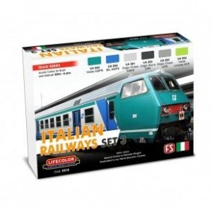 Lifecolor XS18 Acrylic color Set Italian Railways Set 3 6x22ml