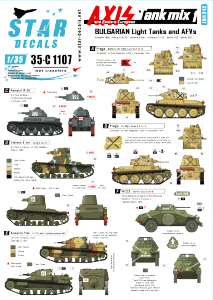 Star Decals 35-C1107 Axis & Eastern European Tank Mix 1 1/35