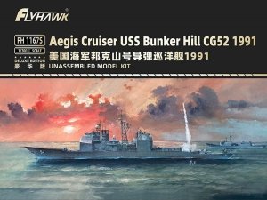 FlyHawk Model FH1167S  Aegis Cruiser USS Bunker Hill CG-52 1991 - deluxe 1/700