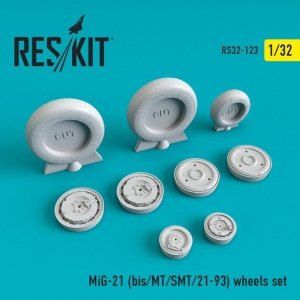 RESKIT RS32-0123 MiG-21 (bis/MT/SMT/21-93) wheels set 1/32