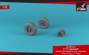 Armory Models AW72337 F-111A/B/C/D Aardvark wheels w/ weighted tires 1/72