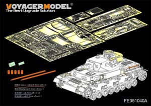 Voyager Model PE351040A WWII German Pz.Kpfw.IV Ausf.F1 Basic（A ver without included Ammo）（For Border BT-003）1/35