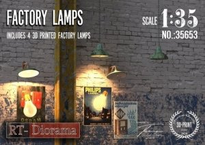 RT-Diorama 35653 3D Resin Print: Industrial Lamps 1/35