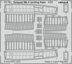 Eduard 72721 Tempest Mk. V landing flaps AIRFIX 1/72