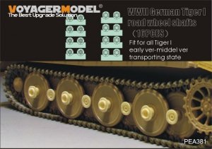 Voyager Model PEA381 WWII German Tiger I road wheel shafts (16PCS) GP 1/35