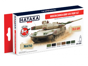 Hataka HTK-AS84 Modern Danish Army AFV paint set 6x17ml