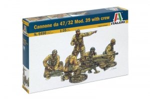 Italeri 6490 CANNONE DA 47/32 MOD.39 WITH CREW 1/35