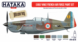 Hataka HTK-AS16 Early WW2 French Air Force paint set (6x17ml)