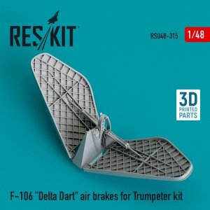 RESKIT RSU48-0315 F-106 DELTA DART AIR BRAKES FOR TRUMPETER KIT (3D PRINTED) 1/48
