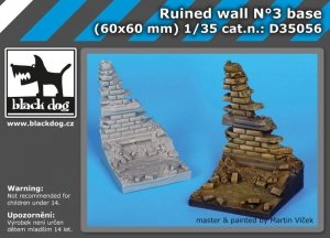 Black Dog D35056 Ruined wall N°3 base 1/35