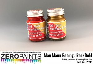 Zero Paints ZP-1191 Alan Mann Racing Paints Red/Gold 2x30ml
