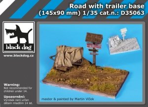 Black Dog D35063 Road with trailer base 1/35